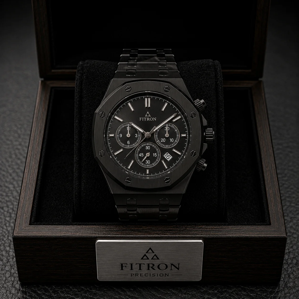 Fitron Stealth Black Edition - Tactical matte black watch